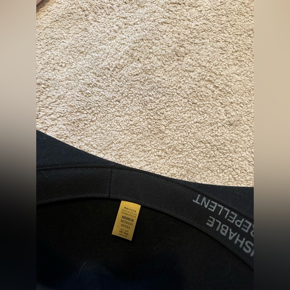 Western black wool hat with brown buckle 100% wool - Picture 3 of 3